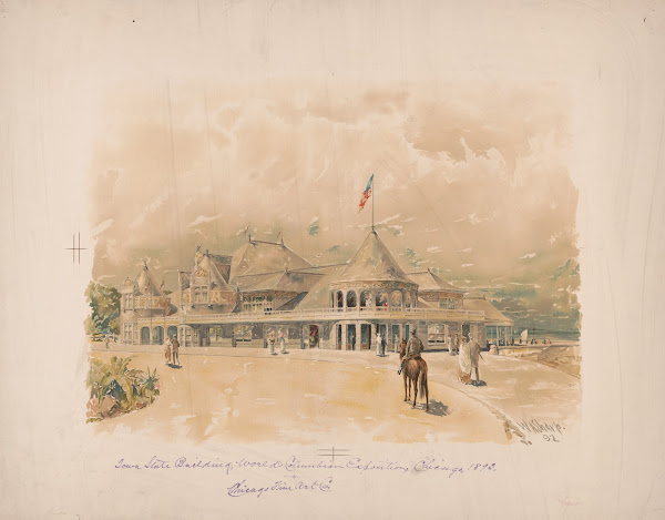 Iowa State building World Columbian Exposition Chicago 1893 1892
