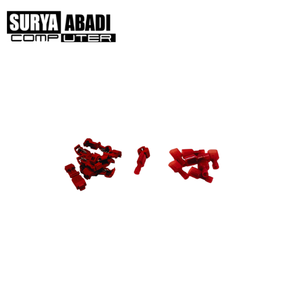 KONEKTOR KABEL JUMPER T DAN SPLITTER 1 SET MERAH