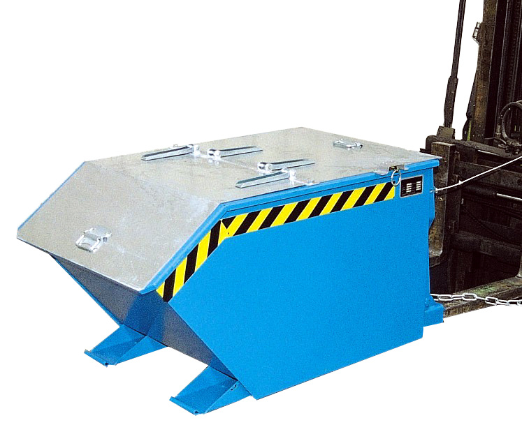 Kiepcontainer GU 500, gelakt, Lichtblauw