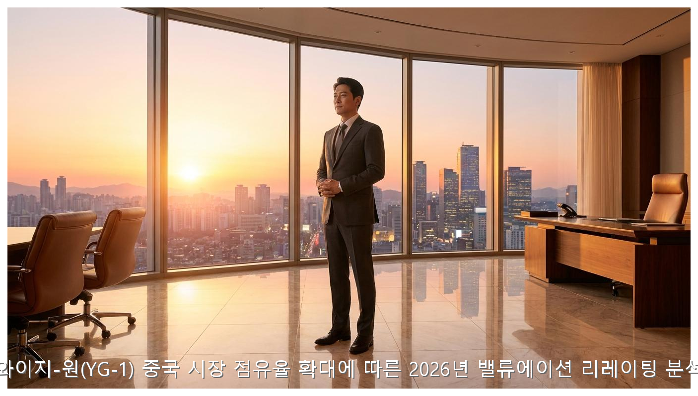 와이지-원(YG-1) 중국 시장 점유율 확대에 따른 2026년 밸류에이션 리레이팅 분석 핵심 안내 및 분석 인포그래픽 (6)