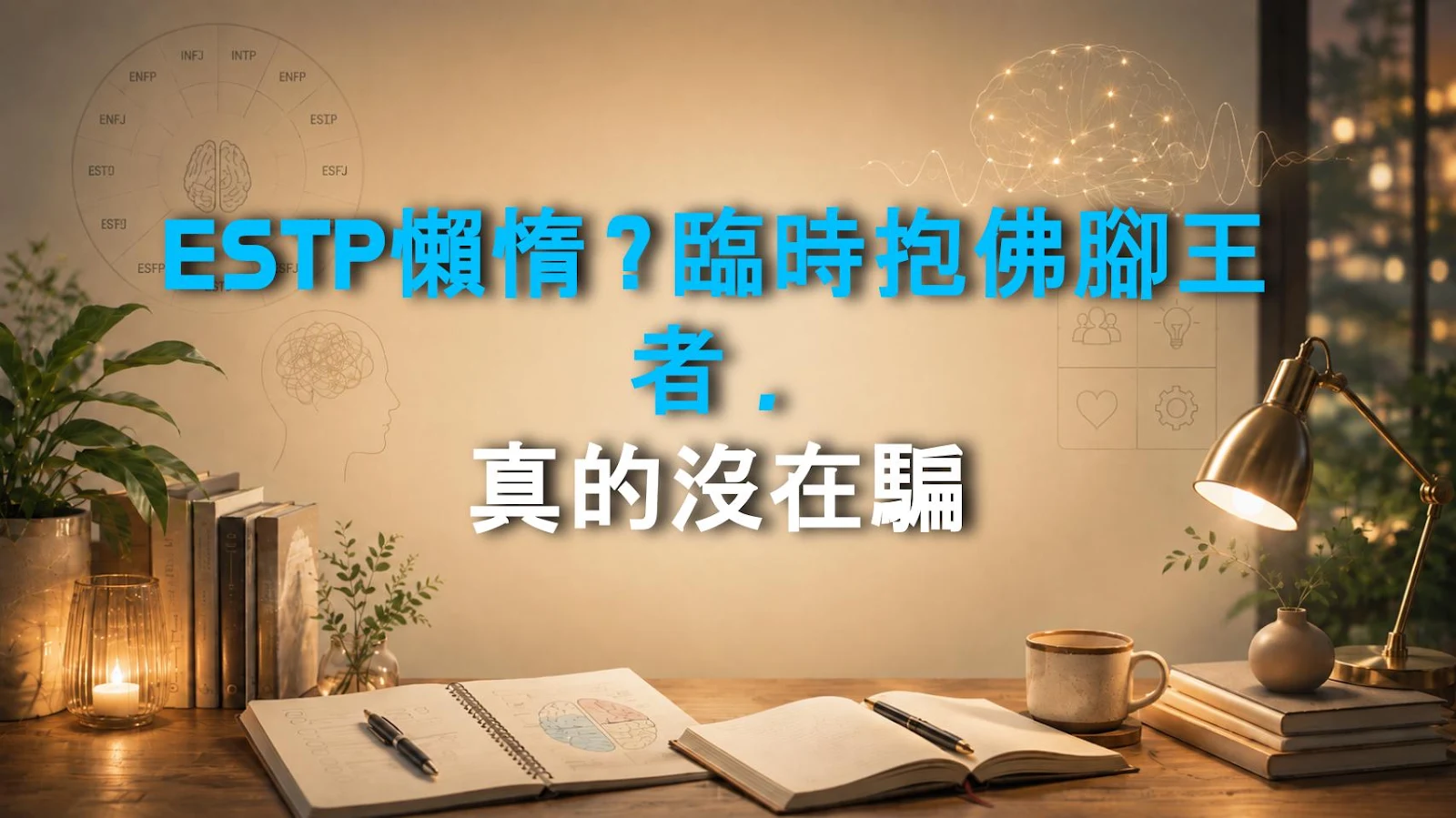 ESTP懶惰？臨時抱佛腳王者，真的沒在騙