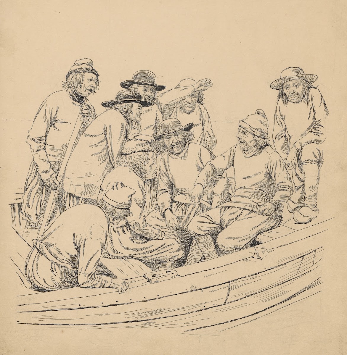 The Molboers have hidden their church bell in the water 1887
