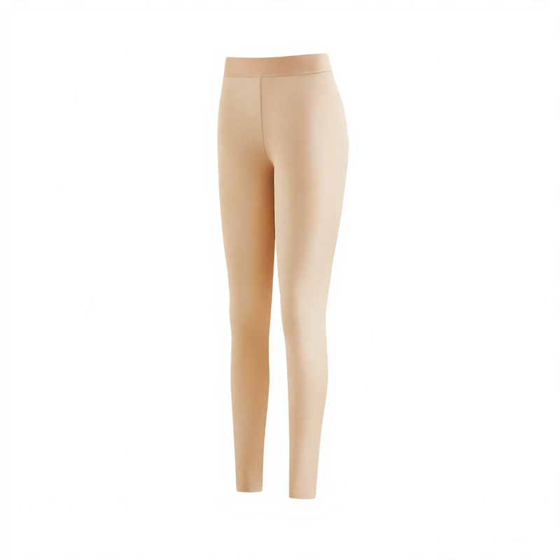 Women's thermal underwear set with standing collar, elastic