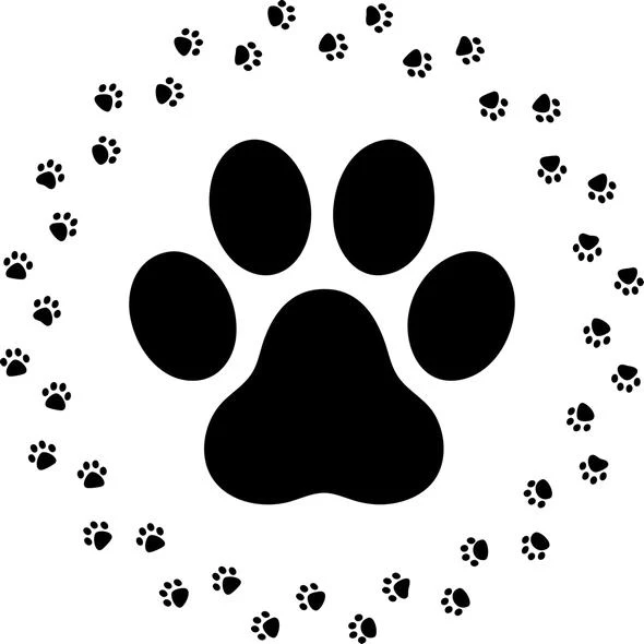 Paw Print Free SVG for CNC Router Cutting and Engraving