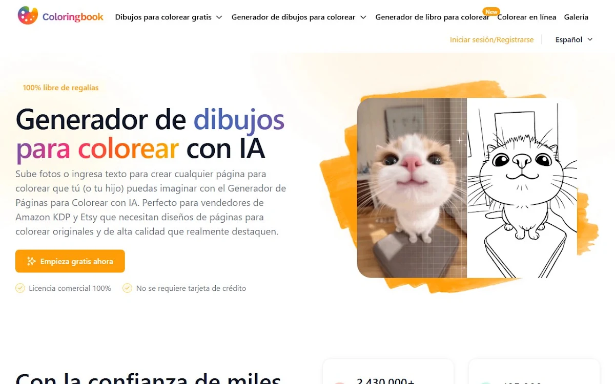 Captura de AI ColoringBook