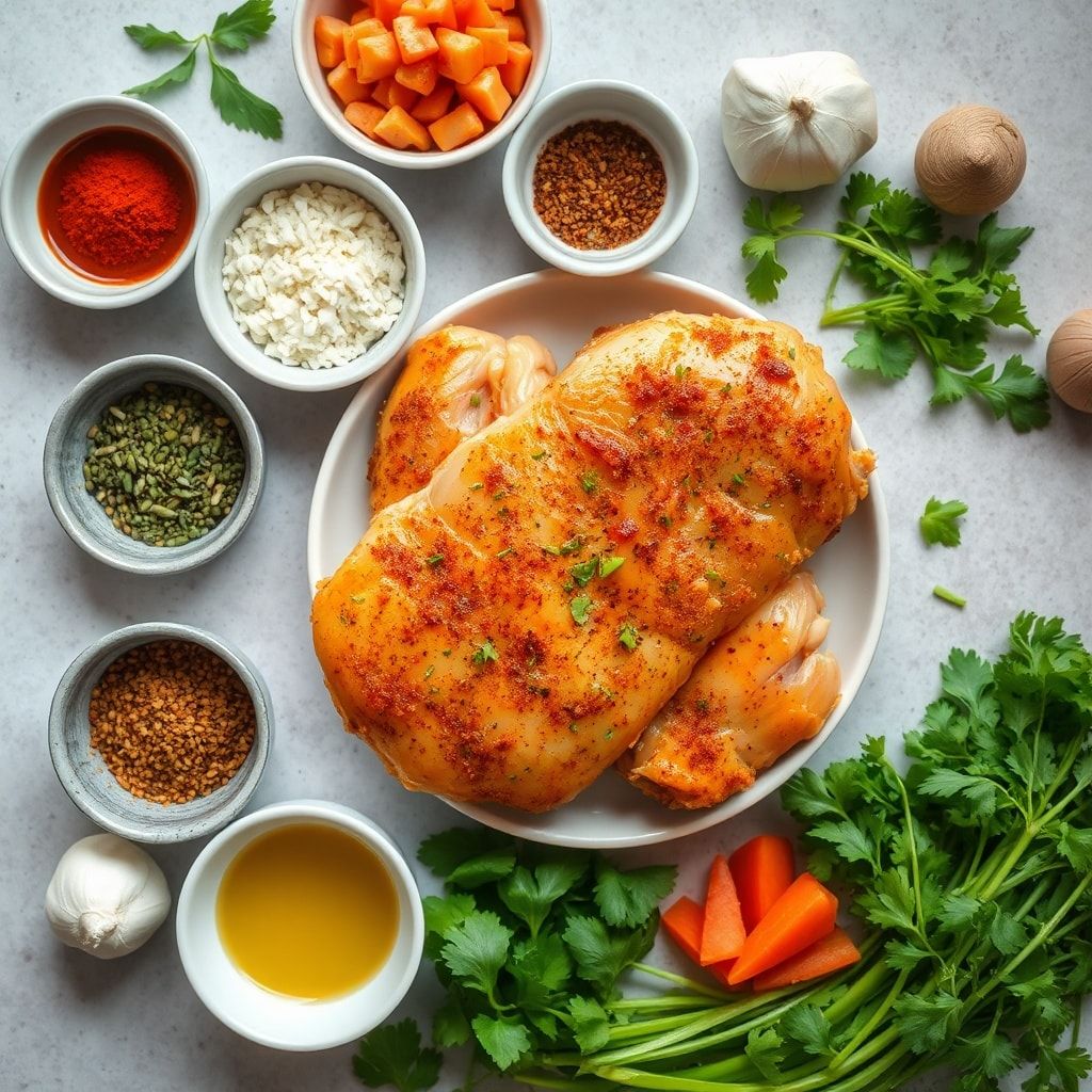 Ingredients for Crispy Bang Bang Chicken Recipe Ready in Under 30 Minutes (Easy & Addictive)