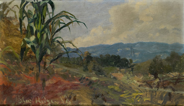 Landscape with Giant Corn in the Foreground 1870