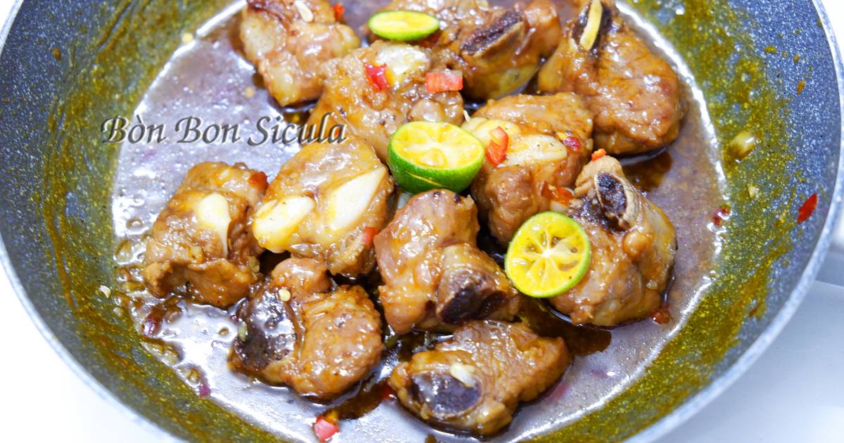 Sườn Rim Mắm Tắc Chua Ngọt