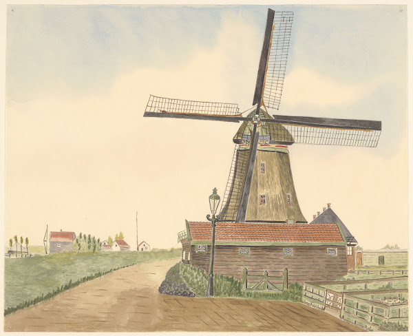 molens oliemolen De Strijd t Kalf 1930 1940