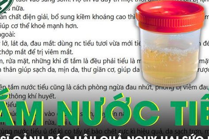 Cảnh báo trào lưu dùng nước tiểu để tắm, rửa mặt gây nguy hại sức khỏe - Báo Sức Khỏe &amp; Đời Sống
