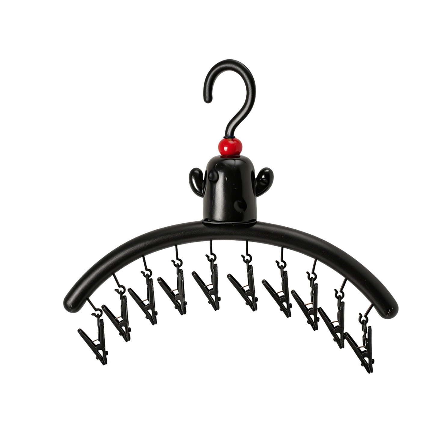 Drying rack cactus design, multiple clips
