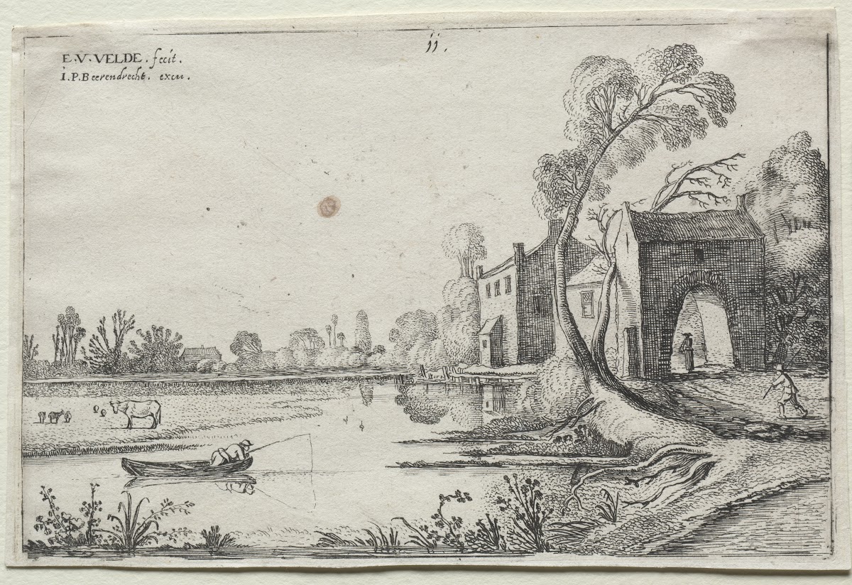 Landscape with a River and a Gatehouse 1614