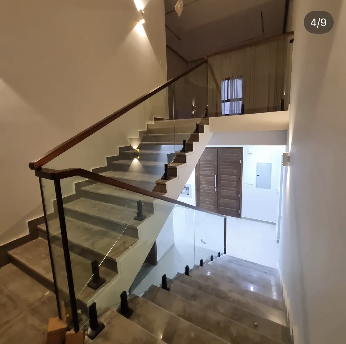 Minimalist stair handrail Fujairah UAE — Al Taher Group