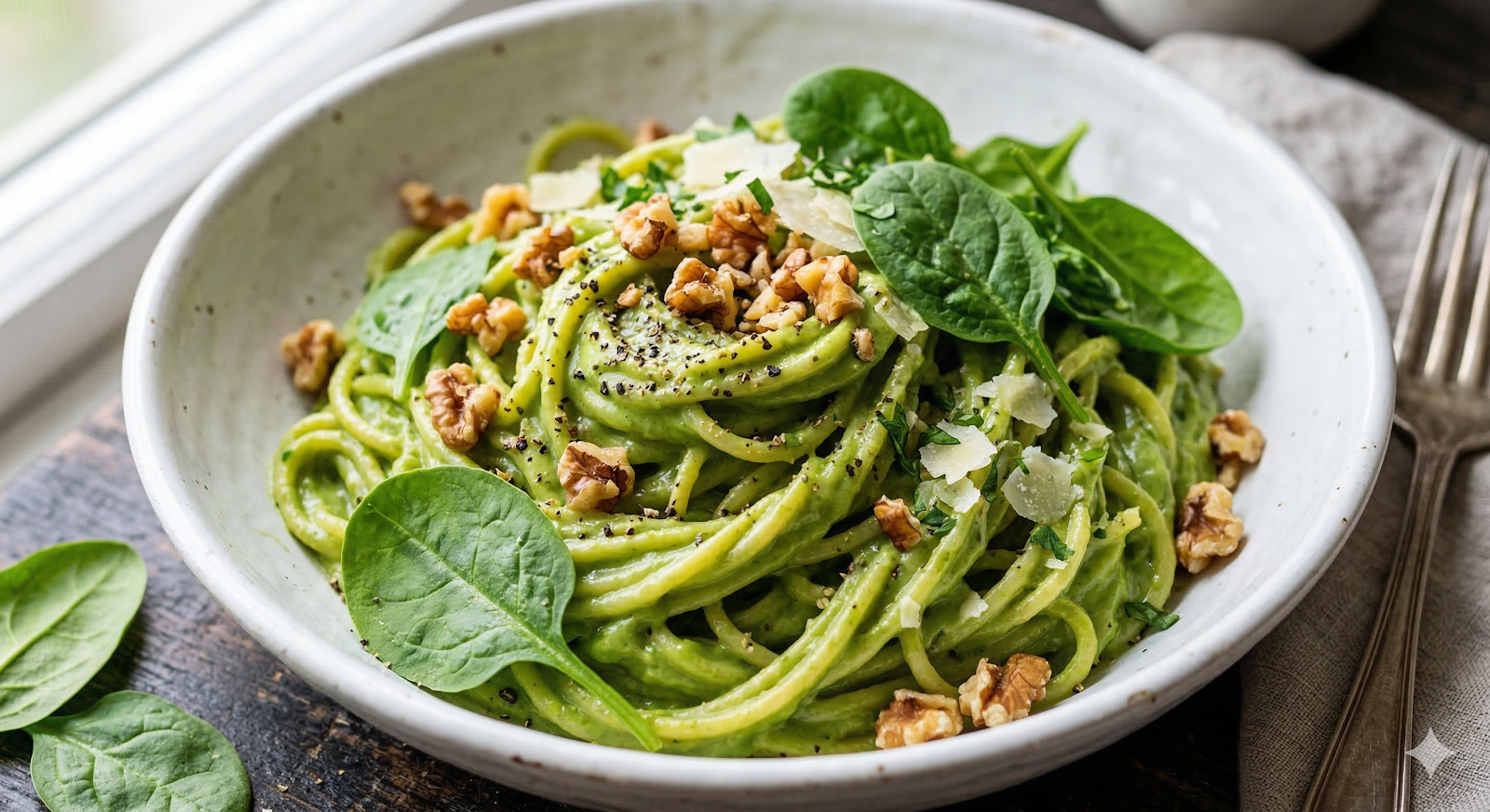 Pasta Cremosa de Aguacate y Nuez