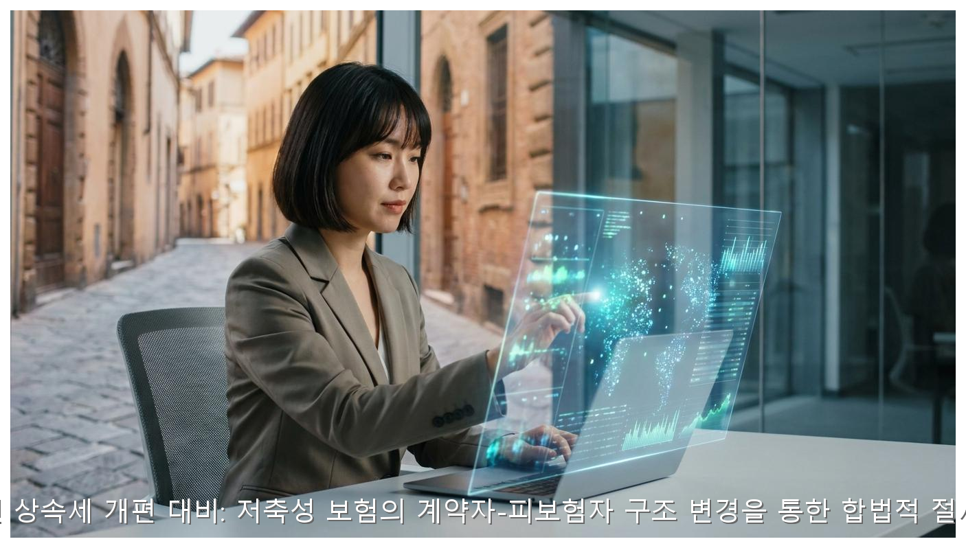 2026년 상속세 개편 대비: 저축성 보험의 계약자-피보험자 구조 변경을 통한 합법적 절세 전략 핵심 안내 및 분석 인포그래픽 (2)