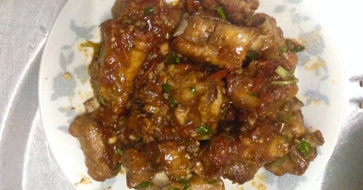 Sườn xào chua ngọt - dùng cà chua