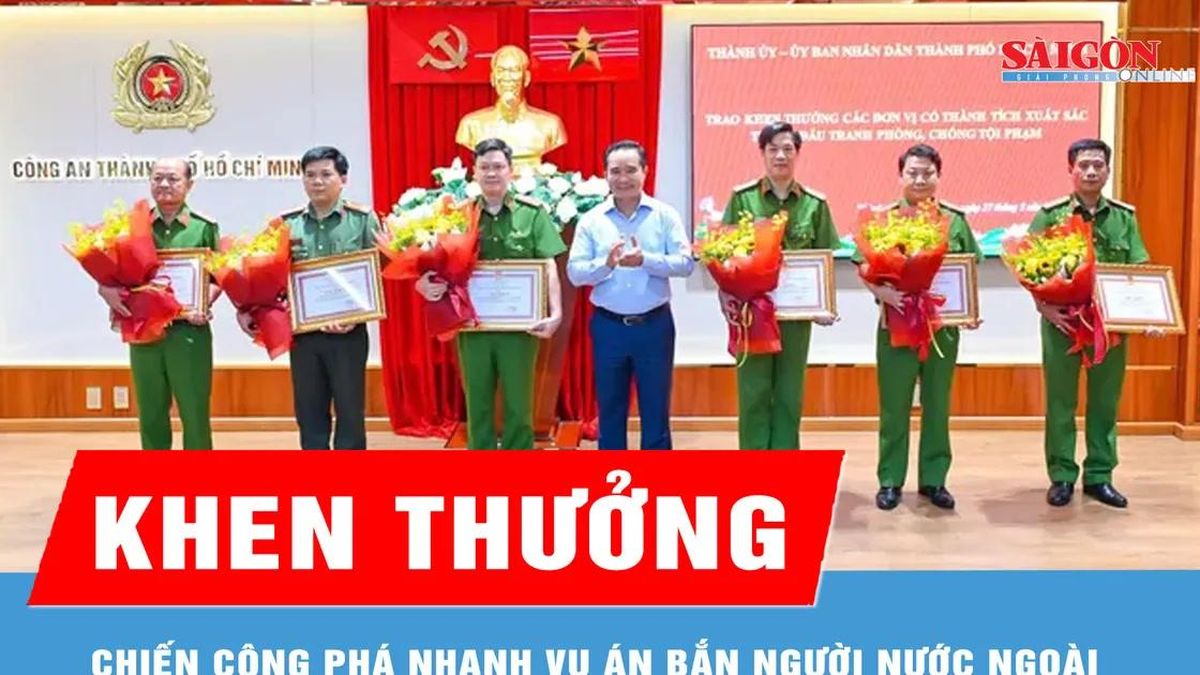 Chủ tịch UBND TPHCM khen thưởng chiến công phá nhanh vụ án bắn người nước ngoài - Báo Sài Gòn Giải Phóng