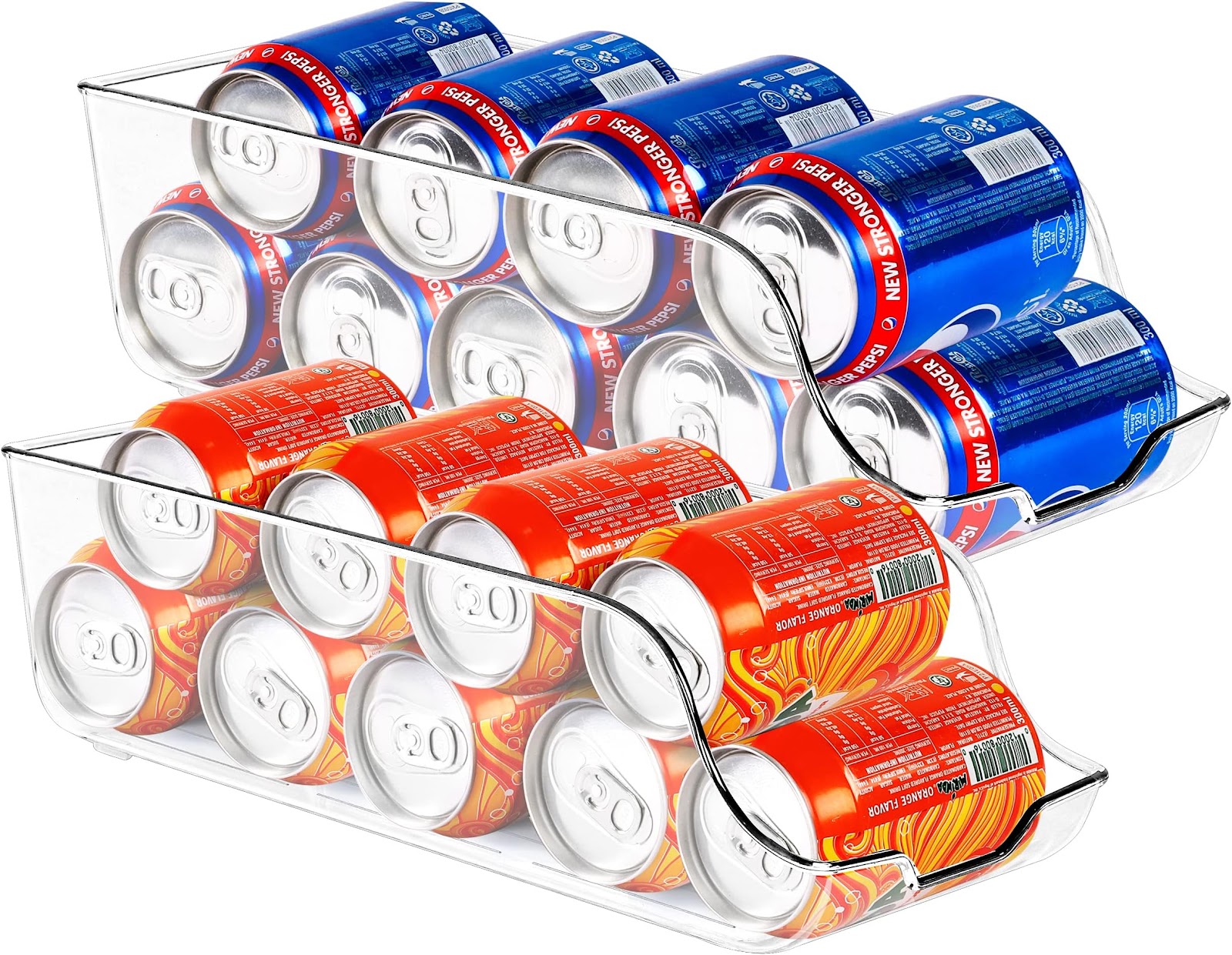 KICHLY Organizador de Latas Dispensador Giratorio de Dos Pisos
