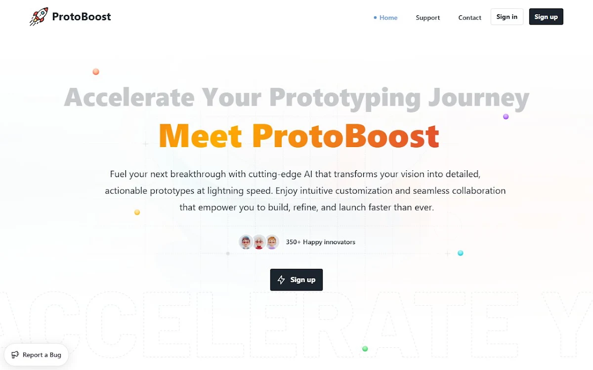 Captura de ProtoBoost.ai