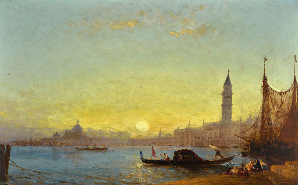 Coucher De Soleil À Venise