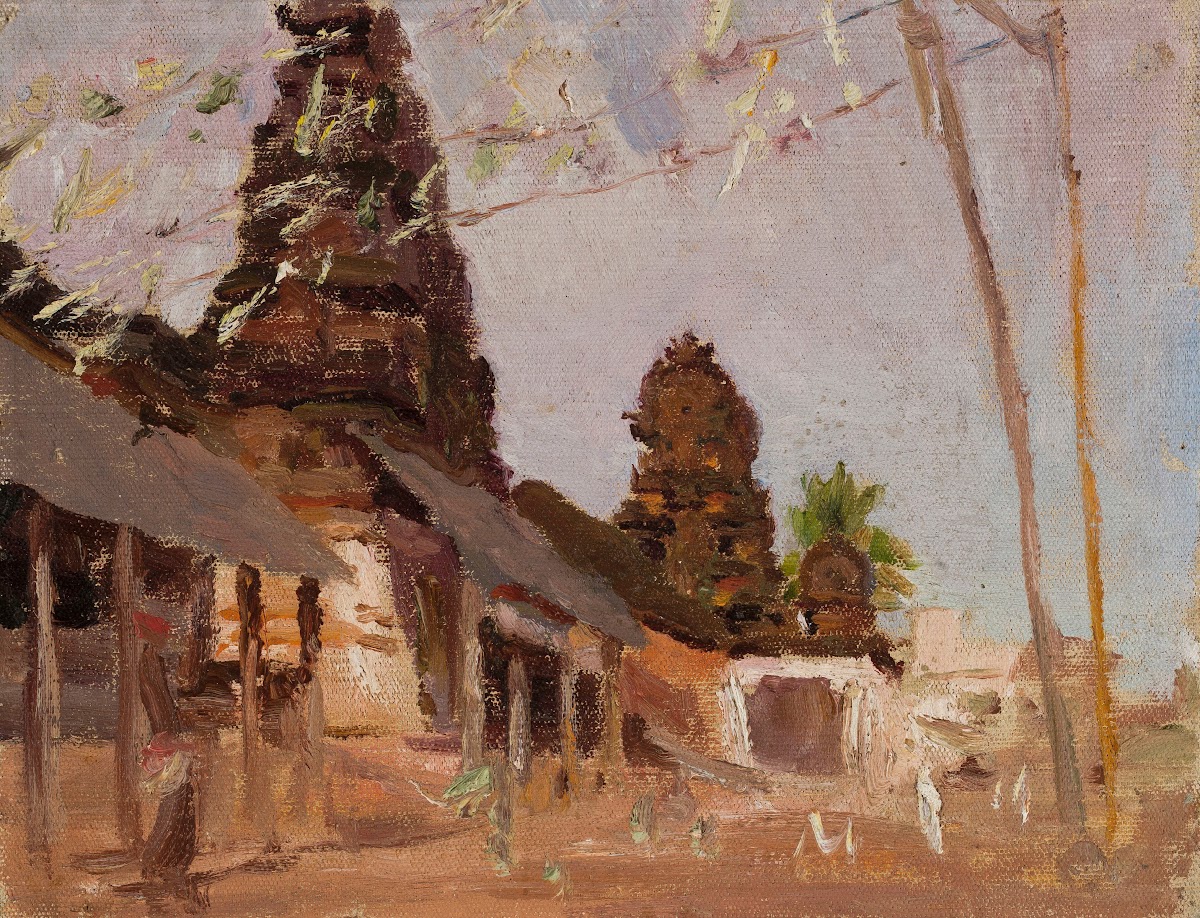 City street  study From the journey to India 1907