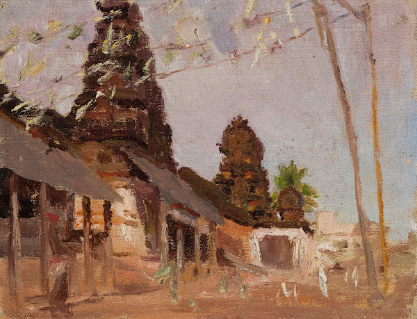 City street  study From the journey to India 1907