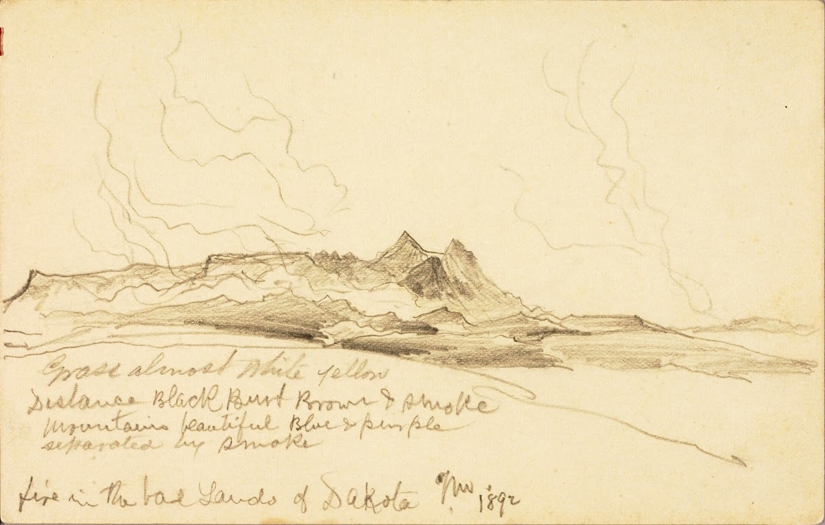 Fire in the Bad Lands of Dakota 1892