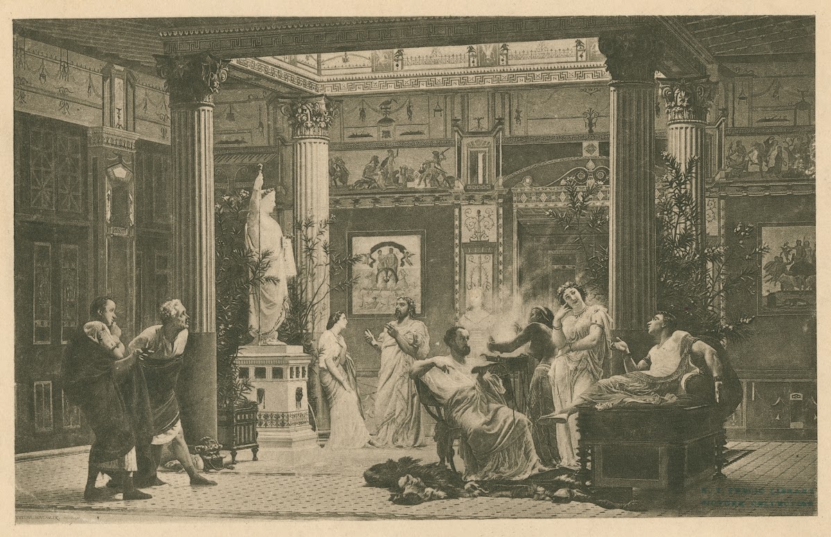 A rehearsal of The Flute Player in the house of Prince Napoleon 1889