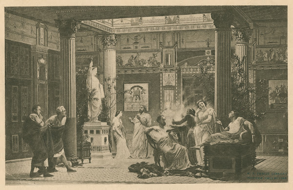 A rehearsal of The Flute Player in the house of Prince Napoleon 1889