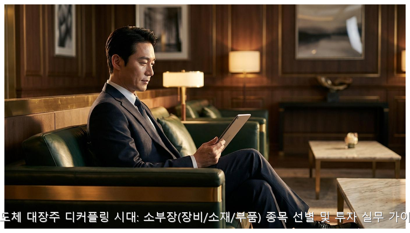 반도체 대장주 디커플링 시대: 소부장(장비/소재/부품) 종목 선별 및 투자 실무 가이드 핵심 안내 및 분석 인포그래픽 (5)