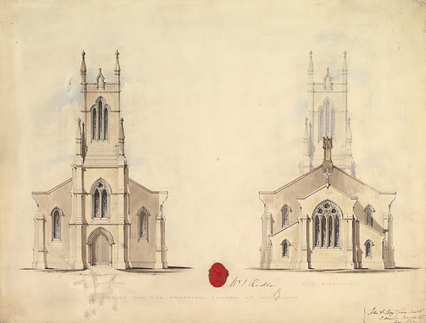 Design For The Proposed Church At Middlesborough 1837