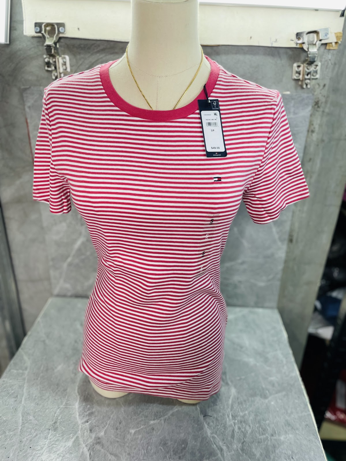 TH Shirt Stripes Red S #191