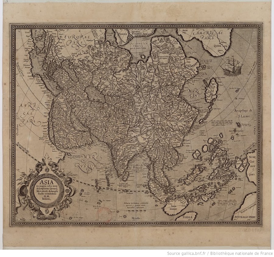1595_Asia ex magna orbis terre descriptione Gerardi Mercatoris desumpta