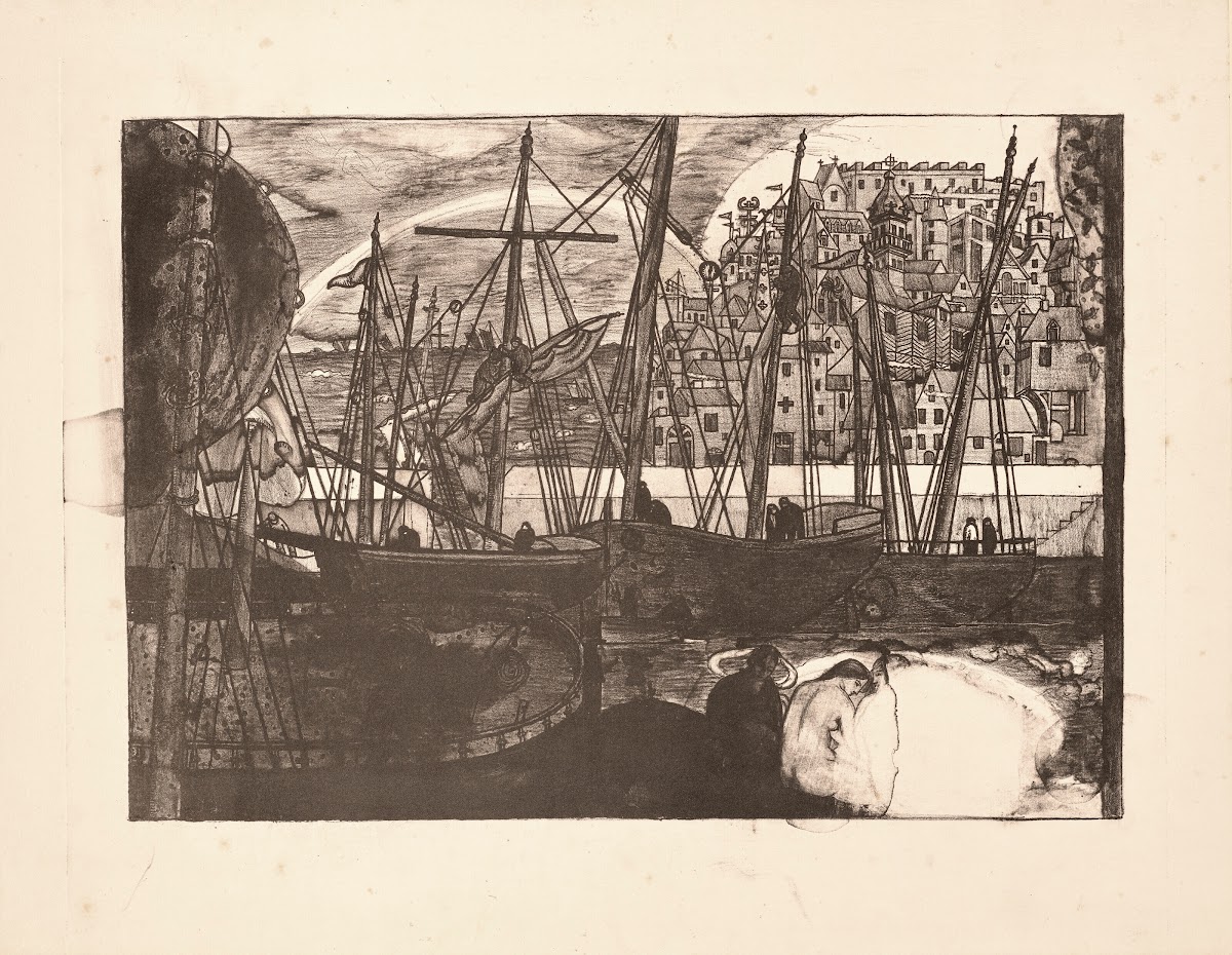 Pêcheurs de goemons Seaweed Gatherers and Bathing Women 1895