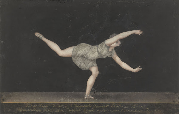 Danseres Annette Köbler de Pas de Zephir uitvoerende 1812