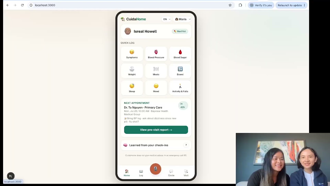 CuidaHome project preview