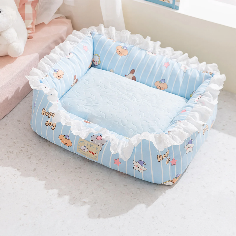 Dog bed with pillow, breathable, 4 seasons