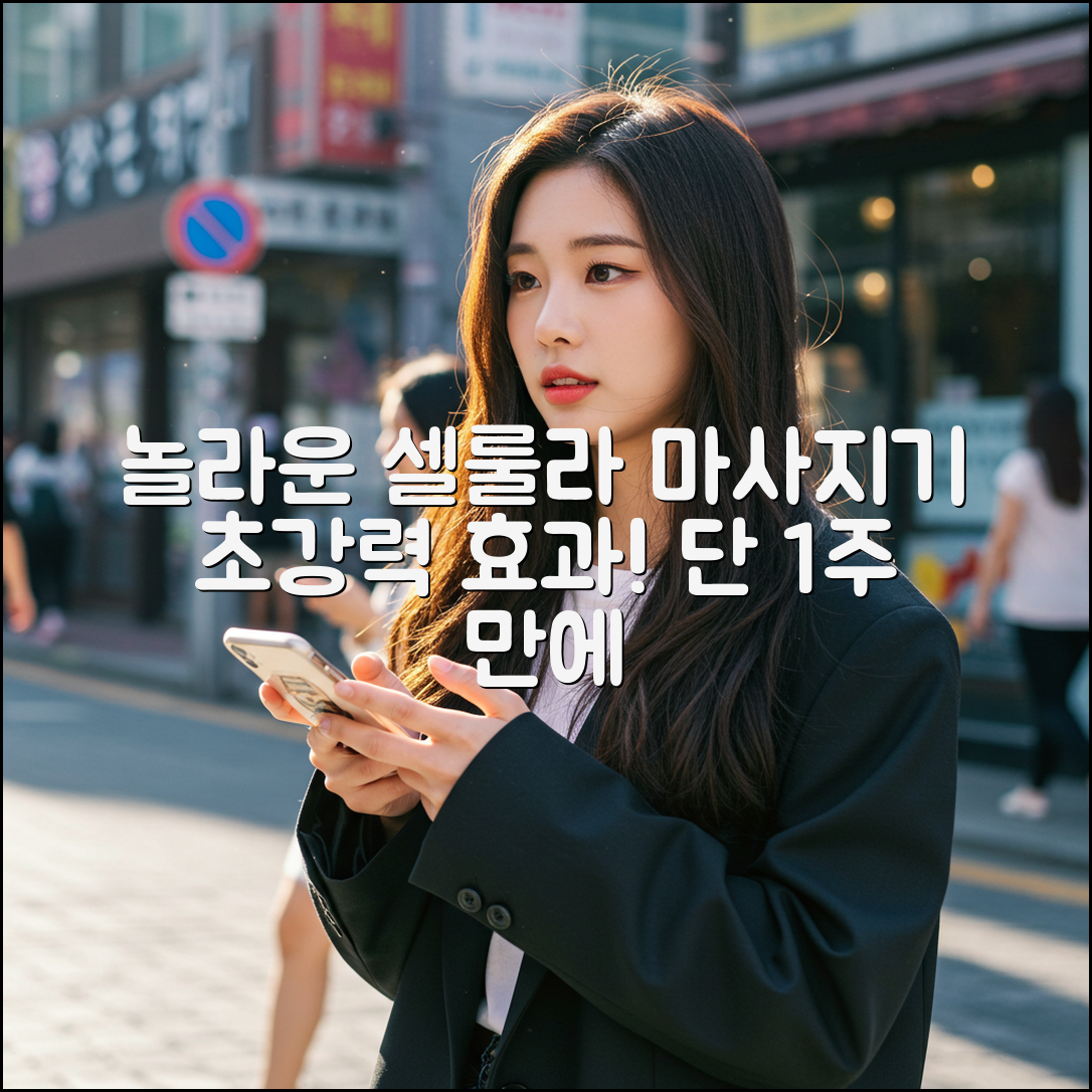 놀라운 셀룰라 마사지기의 놀라운 효과!