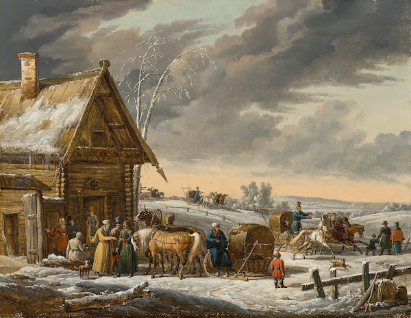 A Russian winter landscape 1820