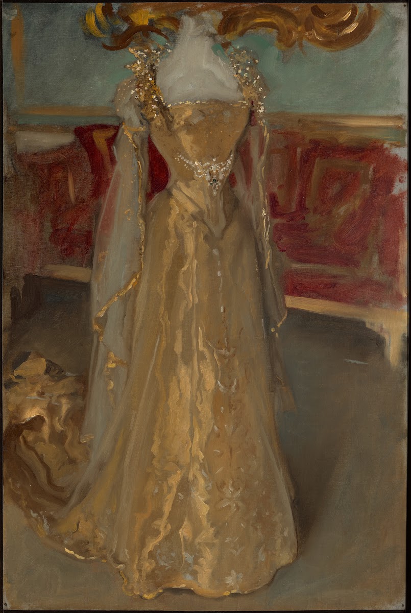 Drapery Study of Queen Alexandras Dress for The Coronation of King Edward VII ca