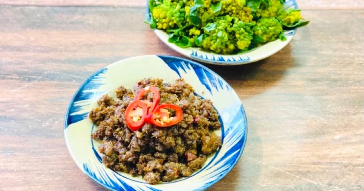 Thịt Heo Xào Mắm Ruốc