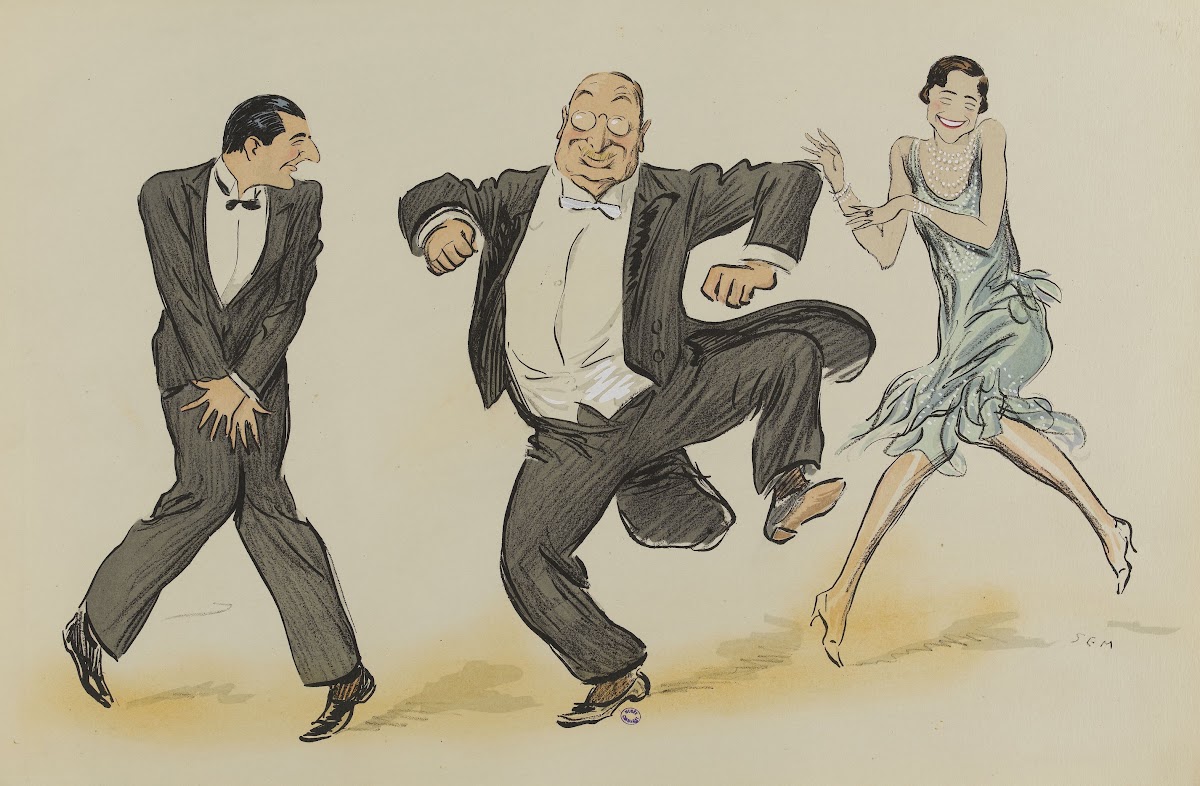 Henri Letellier Paul Lillaz et Yola dansent 1927