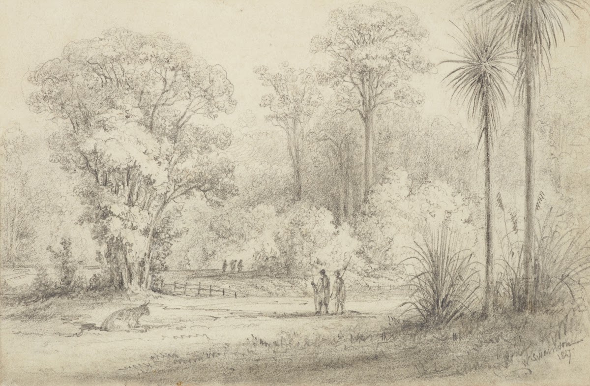 Hutt Road from the windows of Hawkeshead 1847