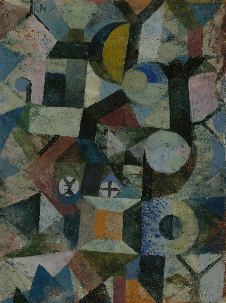 Composition with the Yellow Half Moon and the Y 1918