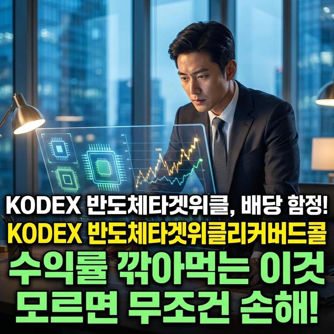 KODEX 반도체타겟위클리커버드콜, 월급만큼 준다는 배당 수익률에 숨겨진 '치명적 손실'의 진실