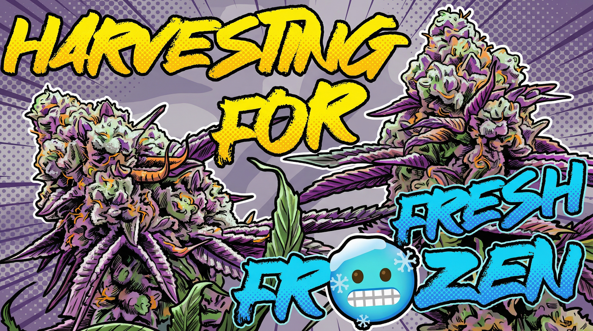 Highigan Harvesting Emoji for Fresh Frozen - cartoon banner