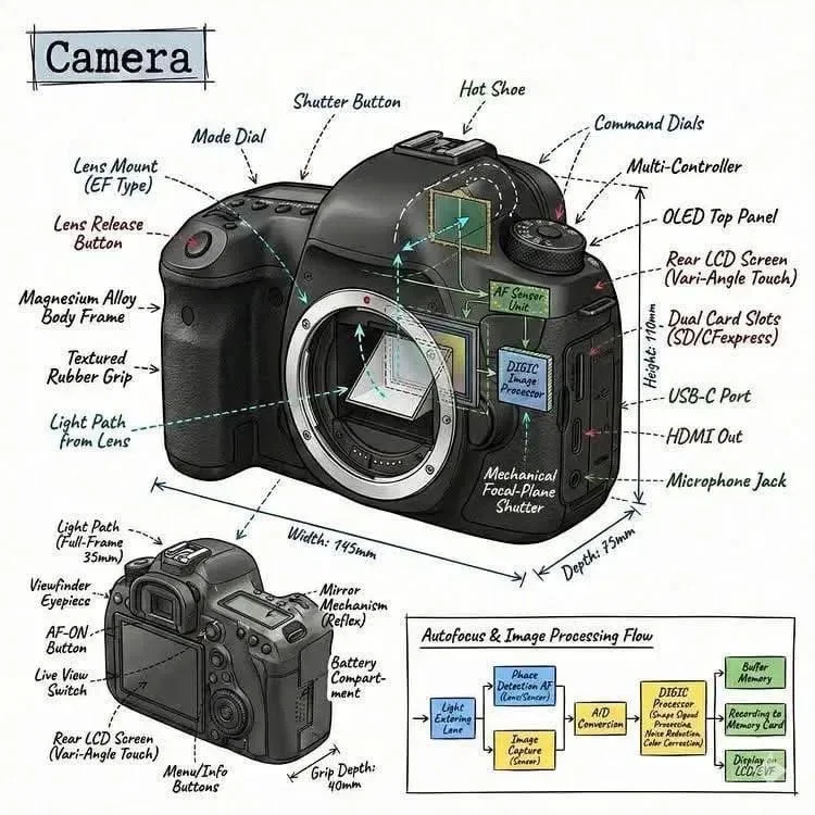 Crea una imagen infográfica de [OBJETO], combinando una fotografía realista o una representación fotorrealista del...