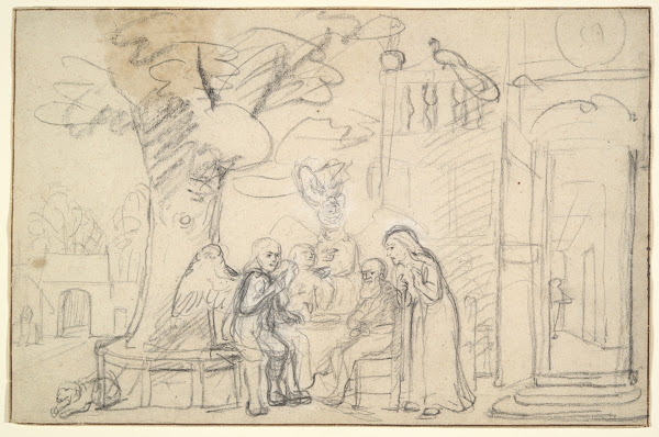 Abraham Entertaining the Angels ca1655