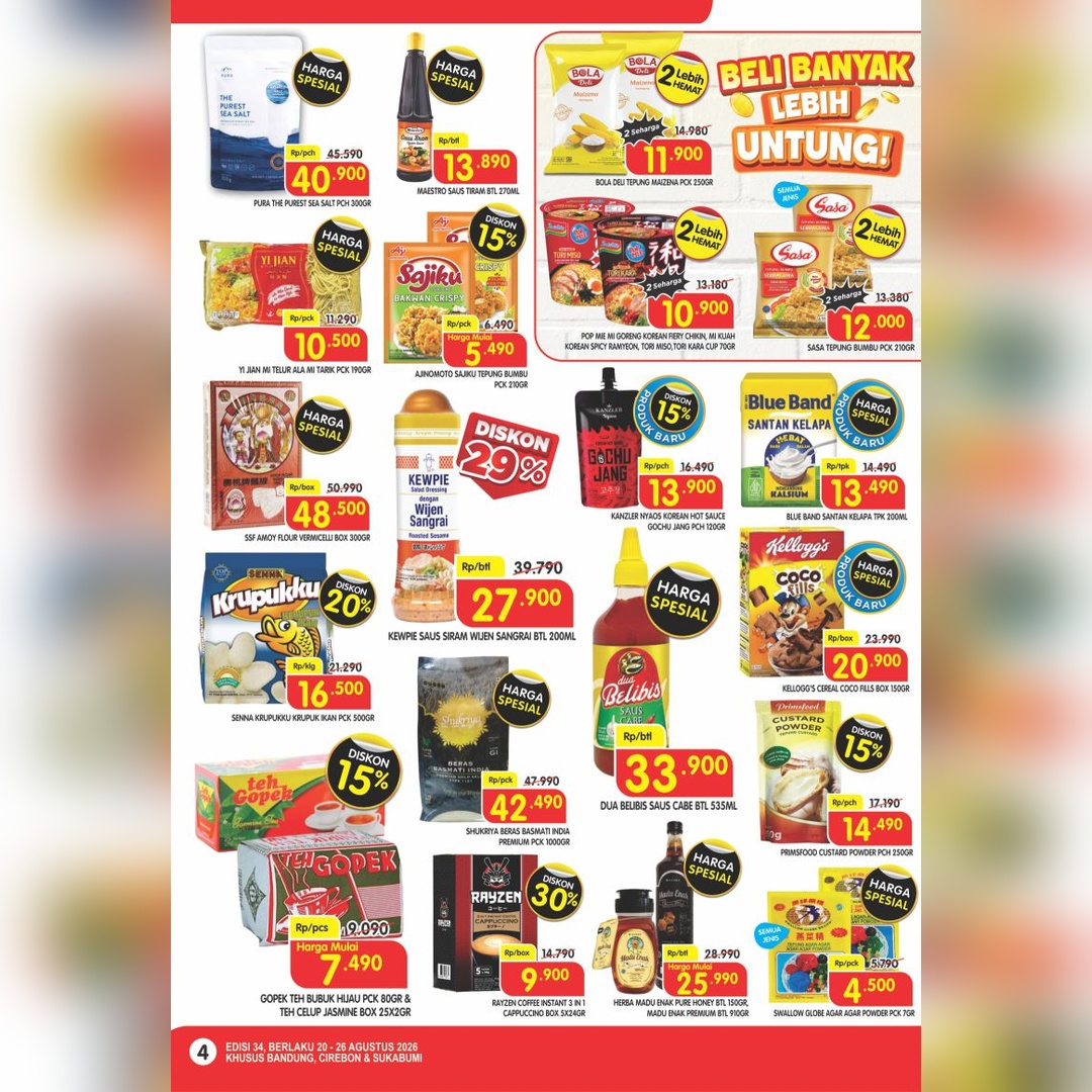 Katalog Super Hemat Bandung, Sukabumi, Cirebon