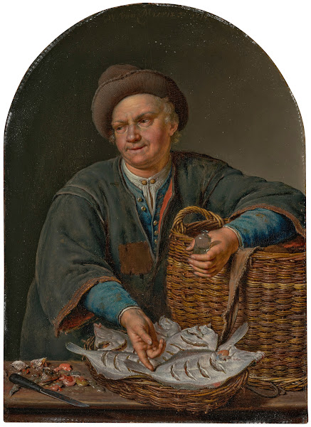 A man selling fish 1725